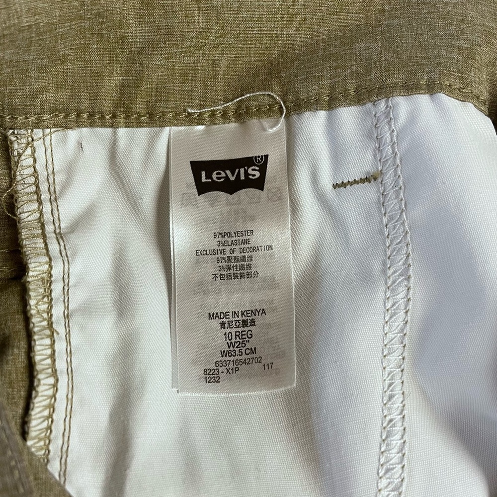 Levi’s Lot of 3 Shorts Denim and Tan Boys 10 Regular - Picture 11 of 11